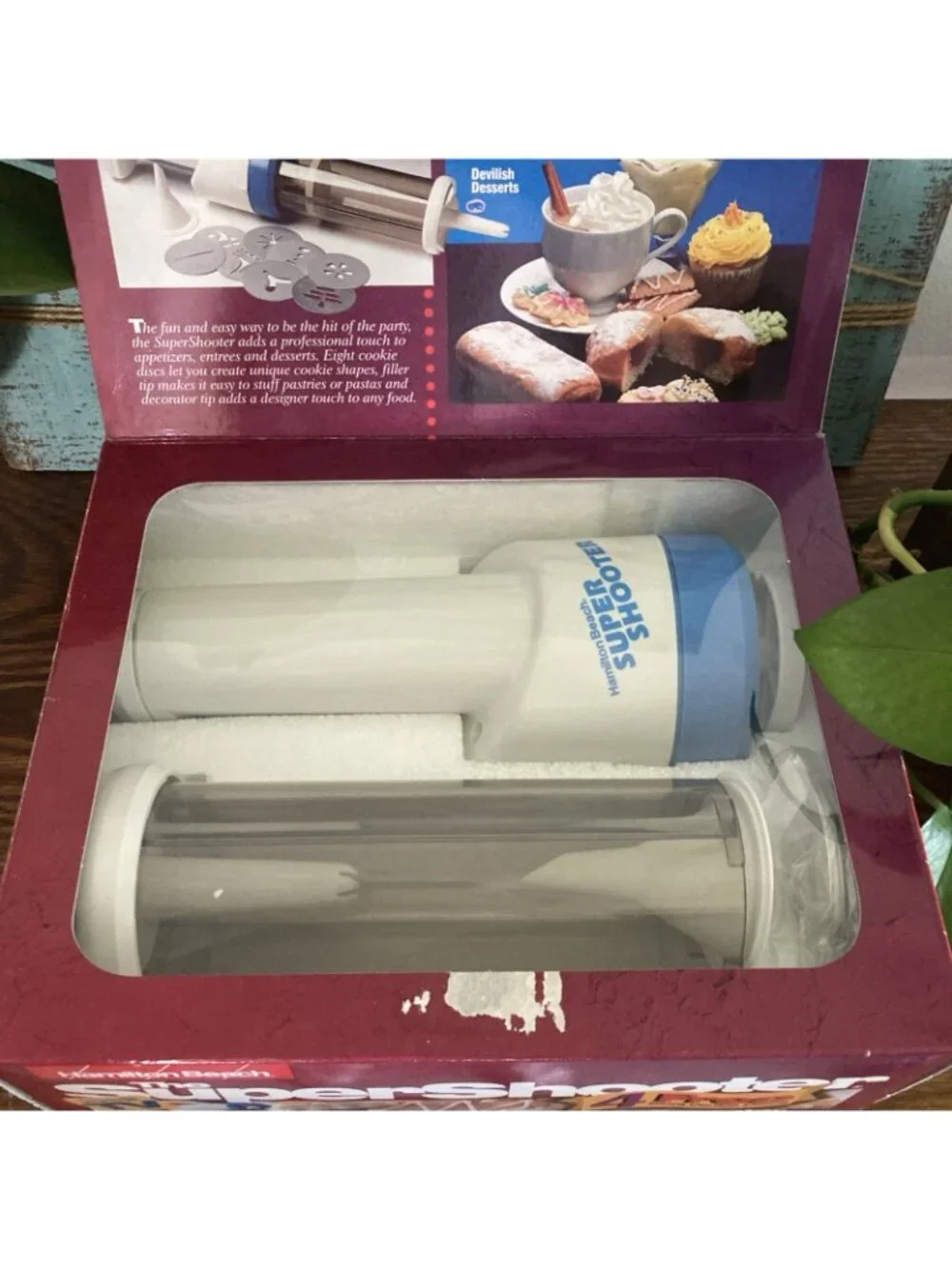 Hamilton Beach The Super Shooter Cordless Cookie Press And Food Decorator- White